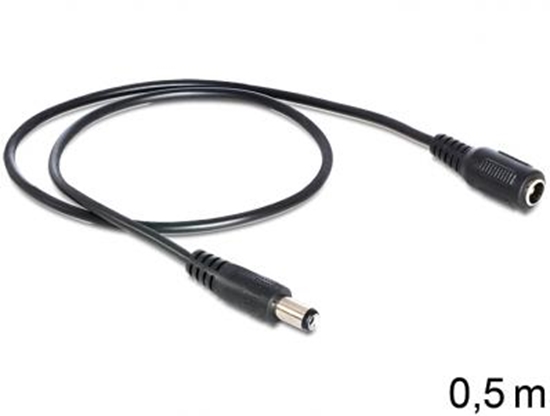 Picture of Delock Cable DC Extension 5.5 x 2.1 mm male  female
