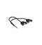 Attēls no Delock Cable USB 2.0 pin header female 1.25 mm 8 pin - 2 x USB 2.0 Type-A female panel-mount 25 cm