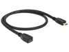 Picture of Delock Extension cable USB 2.0 type Micro-B male  USB 2.0 type Micro-B female 0.5 m