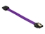 Attēls no Delock SATA cable 6 Gbs 10 cm straight  straight metal purple Premium