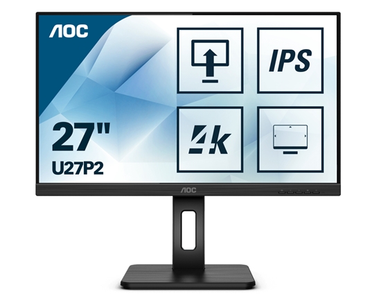 Picture of AOC P2 U27P2 LED display 68.6 cm (27") 3840 x 2160 pixels 4K Ultra HD Black
