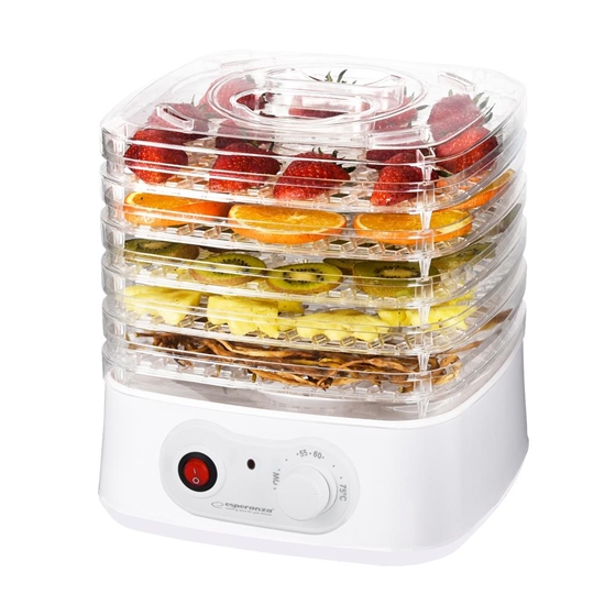 Изображение Esperanza EKD004 Food dehydrator,Transparent,White 250 W