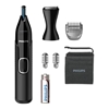 Изображение Philips Nose and ear trimmer NT5650/16 100% waterproof, AA-battery included, , precision comb, 2 eyebrow combs 3mm/5mm, on/off button, black