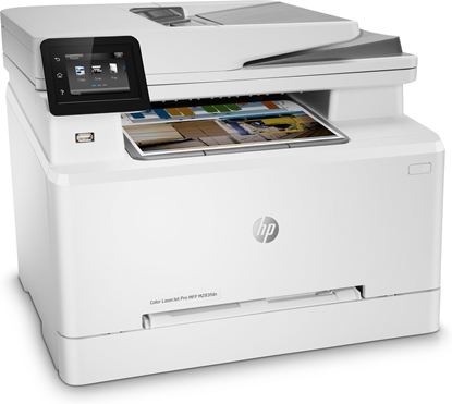 Attēls no HP Color LaserJet Pro MFP M282nw, Print, Copy, Scan, Front-facing USB printing; Scan to email; 50-sheet uncurled ADF
