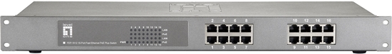 Изображение LevelOne FEP-1612W380 16-Port-Fast Ethernet-PoE-Switch