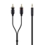 Attēls no Belkin Stereo to RCA Cable    2m Y-Audio-Cable black   F3Y116BT2M