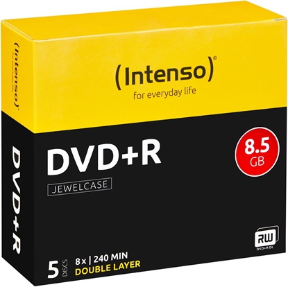 Изображение Intenso DVD+R DL 8.5 GB 8x 5 sztuk (4311245)