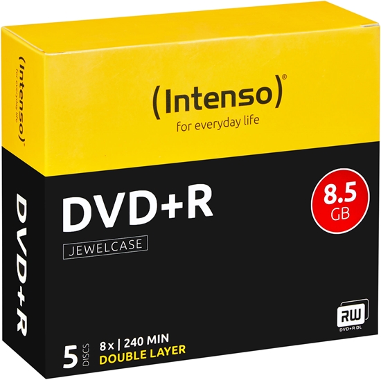 Изображение Intenso DVD+R DL 8.5 GB 8x 5 sztuk (4311245)