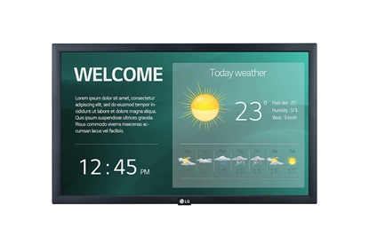 Picture of LG 22SM3G-B signage display Digital signage flat panel 54.6 cm (21.5") IPS Full HD Black Built-in processor