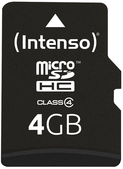 Изображение Karta Intenso MicroSDHC 4 GB Class 4  (3403450)