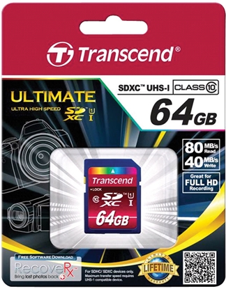 Picture of Transcend SDXC              64GB Class 10