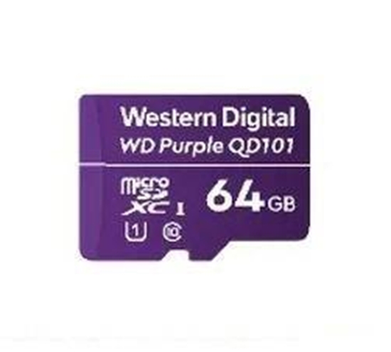 Picture of Western Digital WD Purple SC QD101 memory card 64 GB MicroSDXC Class 10