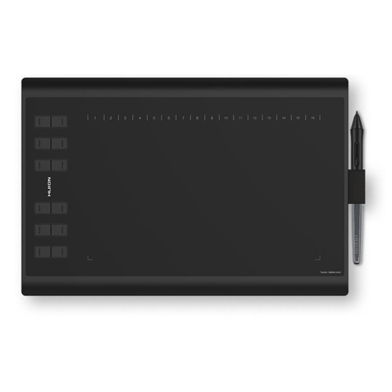 Изображение HUION H1060P graphic tablet 5080 lpi 250 x 160 mm USB Black