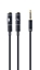 Attēls no Gembird !Adapter audio microphon 3.5mm mini Jack/4PIN/0. audio cable 0.2 m 2 x 3.5mm Black