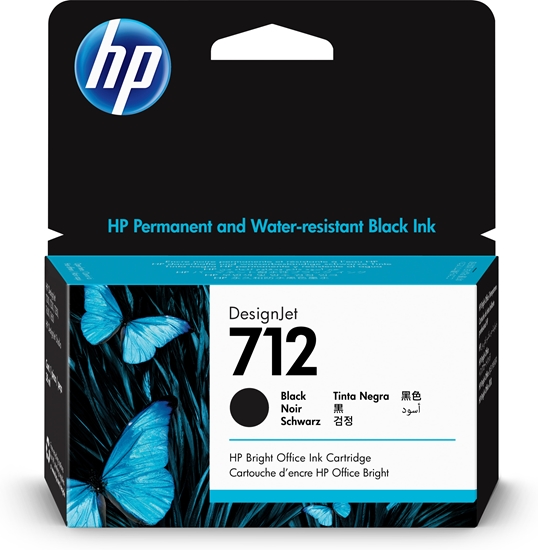 Picture of HP 712 38-ml Black DesignJet Ink Cartridge