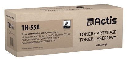 Picture of Actis TH-55A toner (replacement for HP 55A CE255A; Standard; 6000 pages; black)