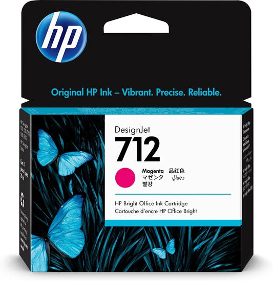 Изображение HP 712 29-ml Magenta DesignJet Ink Cartridge