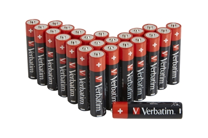 Picture of 1x24 Verbatim Alkaline battery Micro AAA LR 03 PVC Box    49504