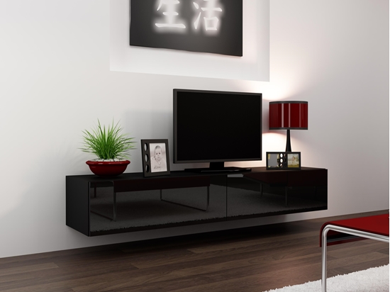 Picture of Cama TV Stand VIGO '180' 30/180/40 black/black gloss