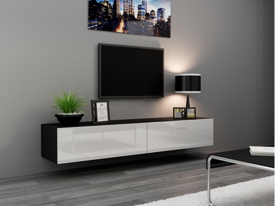 Picture of Cama TV Stand VIGO '180' 30/180/40 black/white gloss