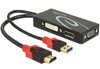 Изображение Delock Adapter HDMI male > DVI / VGA / Displayport female 4K black