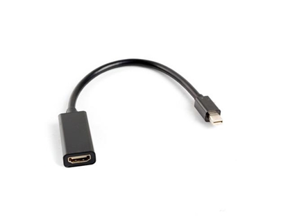 Изображение Lanberg AD-0005-BK video cable adapter 0.2 m Mini DisplayPort HDMI Type A (Standard) Black