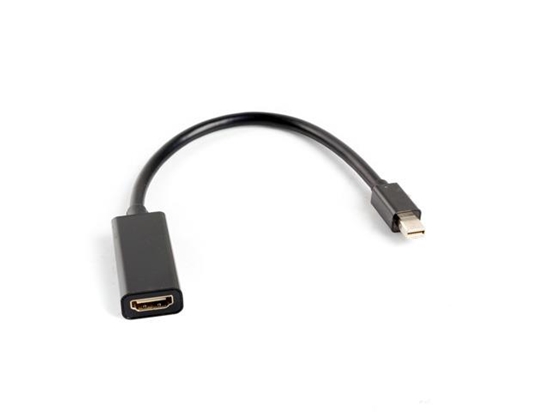 Picture of Lanberg AD-0005-BK video cable adapter 0.2 m Mini DisplayPort HDMI Type A (Standard) Black