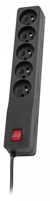 Attēls no LESTAR ZX 510 G-A K.:CZ 5,0M surge protector Black 5 AC outlet(s) 230 V 5 m