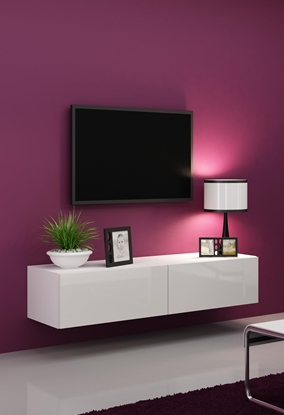 Picture of Cama TV stand VIGO 140 30/140/40 white/white gloss