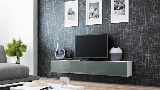 Picture of Cama TV Stand VIGO '180' 30/180/40 white/grey gloss