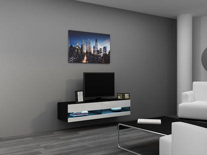 Picture of Cama TV stand VIGO NEW 30/140/40 black/white gloss