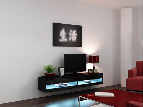 Picture of Cama TV stand VIGO NEW 30/180/40 black/black gloss