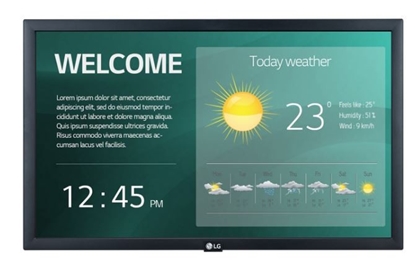 Attēls no LG 22SM3G-B Digital signage display 54.6 cm (21.5') IPS Wi-Fi 250 cd/m² Full HD Black Built-in processor 16/7