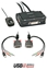 Attēls no 2 Port DVI-D Single Link, USB 2.0 & Audio KVM Switch Compact