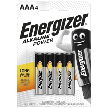Attēls no Energizer LR03-4BB Alkaline Power AAA (LR03) BLISTER PACK 4PCS.