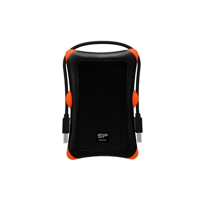 Picture of Silicon Power Armor A30 HDD/SSD enclosure Black, Orange