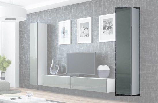 Изображение Cama Full cabinet VIGO '180' 180/40/30 white/grey gloss