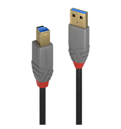 Picture of Lindy 1m USB 3.0 Typ A to B Cable, Anthra Line