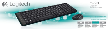Attēls no Logitech G MK220 keyboard RF Wireless QWERTY US International Black