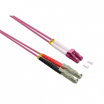 Attēls no ROLINE FO Jumper Cable 50/125µm OM4, LSH/LC, UPC Polish, LSOH, violet, 2.0 m