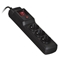Picture of Activejet COMBO 3GN 5M black power strip with cord