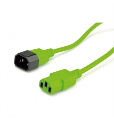 Attēls no ROLINE Monitor Power Cable, green, 1.8 m, IEC 320 C14 - C13