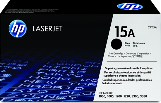 Picture of HP 15A Black Original LaserJet Toner Cartridge