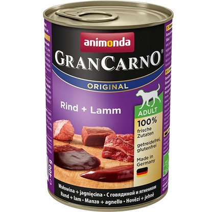 Attēls no ANIMONDA GranCarno Adult Beef and lamb - wet dog food - 400 g