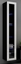 Attēls no Cama Glass-case VIGO '180' 180/40/30 black/white gloss