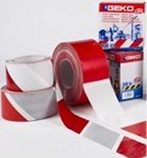 Picture of Norobežojuma lente 70mmx500m sark./balts GEKO