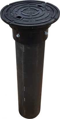 Picture of PE vāks/kape Dn 160 (1,5t) melns + teleskops