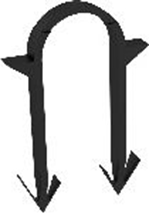 Picture of Takerskavas īsās (100gb, 45mm) TIA