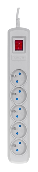 Picture of Activejet grey power strip with cord ACJ COMBO 5G/1,5M/BEZP. AUT/S