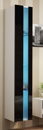 Picture of Cama Shelf unit VIGO NEW 180/40/30 white/black gloss